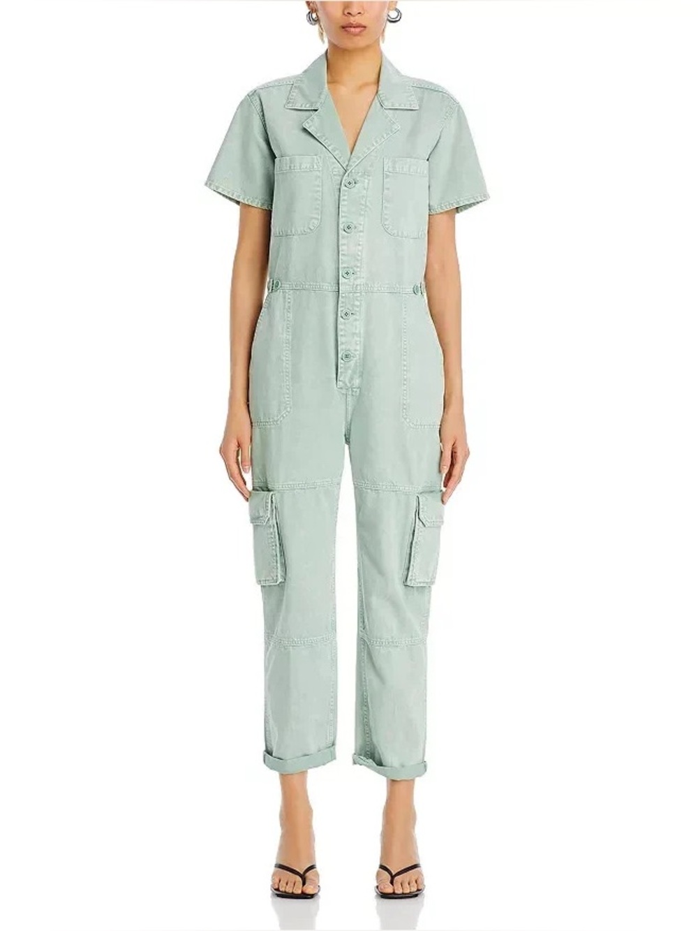 Pistola lightweight denim jumpsuit in Aloe Size S